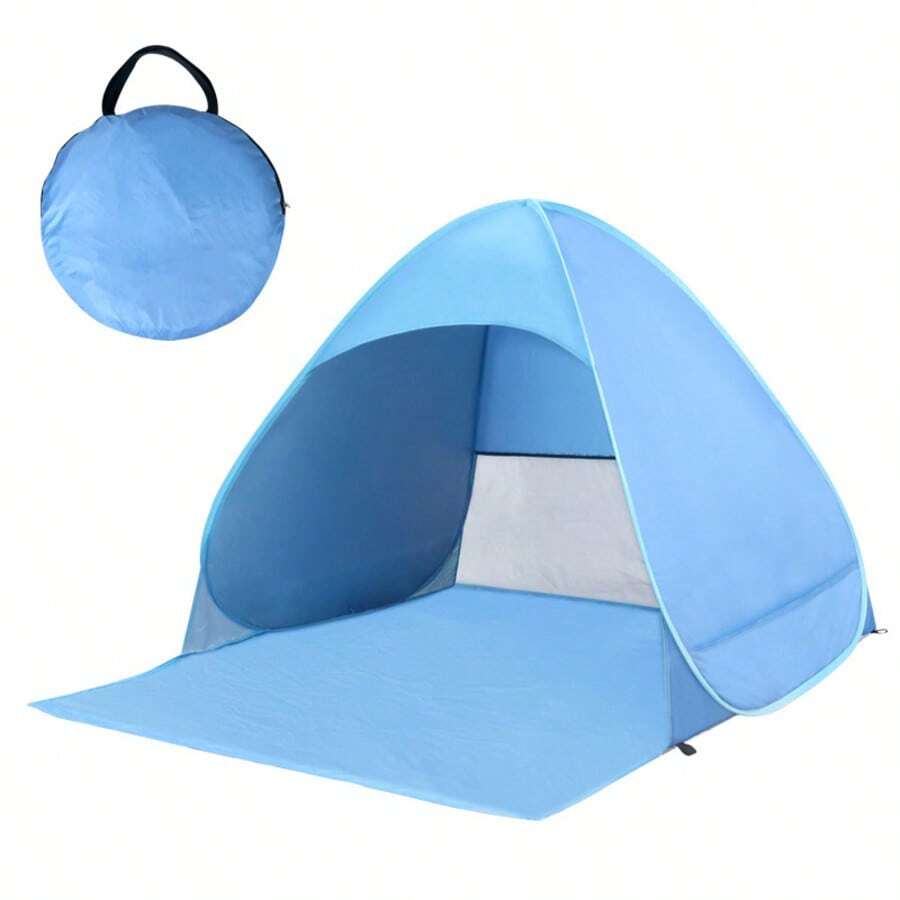 Tienda de playa de apertura automática, toldo portátil, cabina protectora del sol, adecuada para adultos, actividades al aire libre, camping, pesca, senderismo en parque, picnic