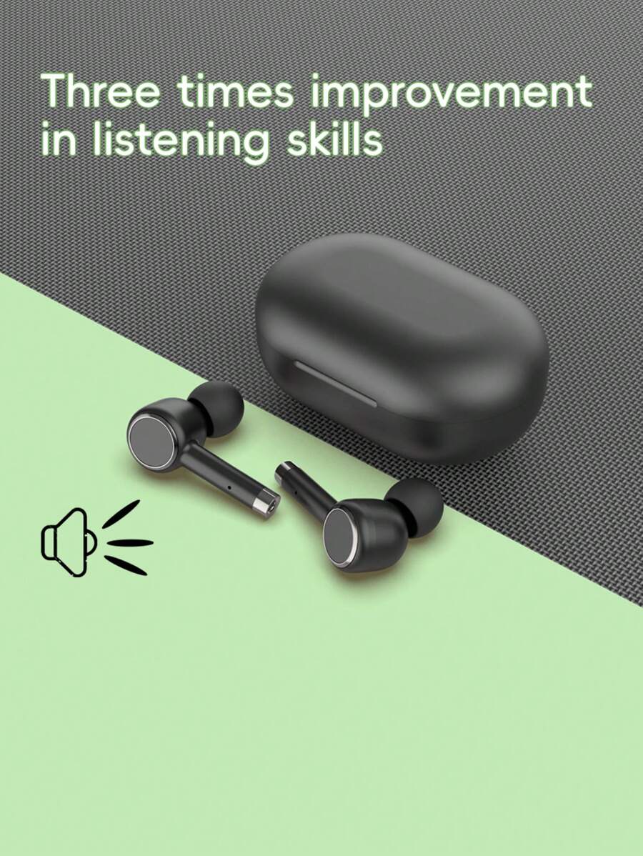In-Ear Hearing Aid Headphones, Hearing Barrier-Free Design, LED Battery Indicator, USB-C Charging, Plastic Shell, Suitable For Games, Adult Use, In-Ear Hearing Amplifier, 300mAh USB Rechargeable Lithium Battery, No Need For Fast Charging-Type-C Charging Port.