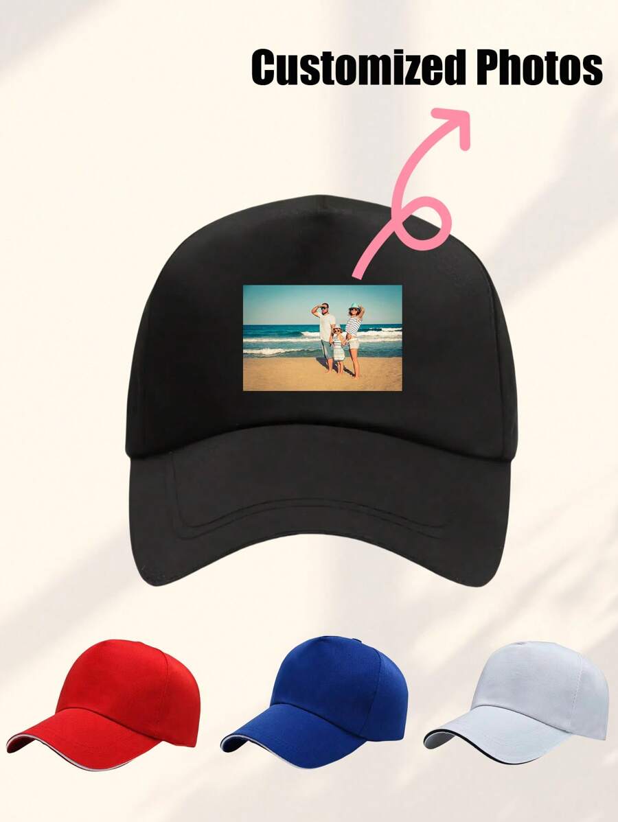 1PC Street Men's And Women's Custom Baseball Caps, Customizable Names, Personalized Baseball Cap Text, Custom Baseball Caps, Custom Valentine's Day Gifts, Unisex Baseball Caps, Sun Shading Travel Custom Baseball Caps
