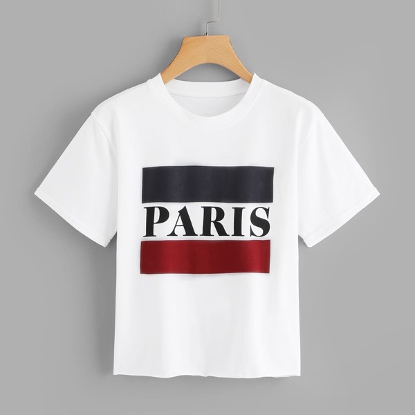 Letter Graphic Tee, White
Letter Graphic Tee, White