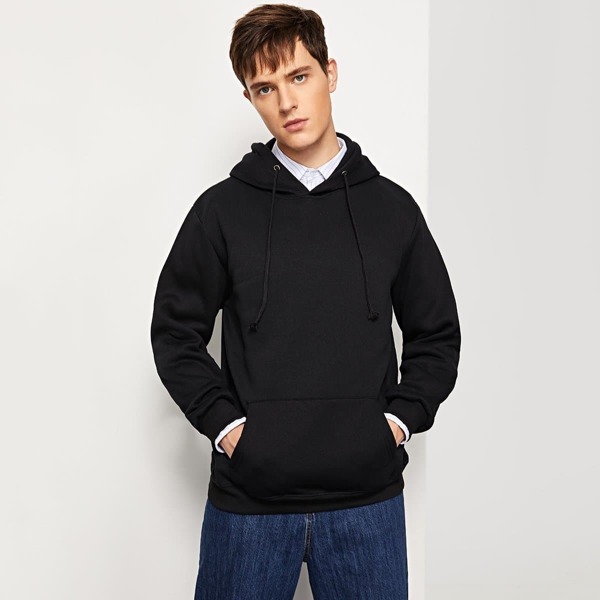 Men Solid Hooded Sweatshirt 
Men Solid Hooded Sweatshirt