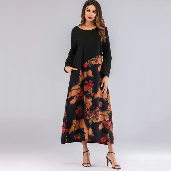 Floral Print Hidden Pocket Dress
Floral Print Hidden Pocket Dress