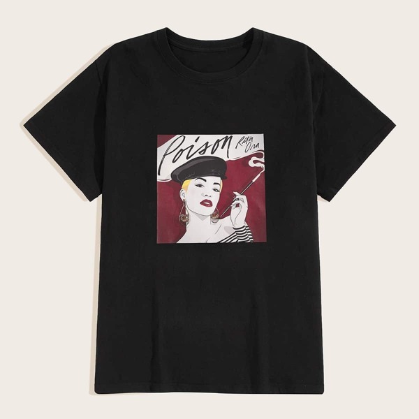 Men Figure And Letter Print Tee
Men Figure And Letter Print Tee