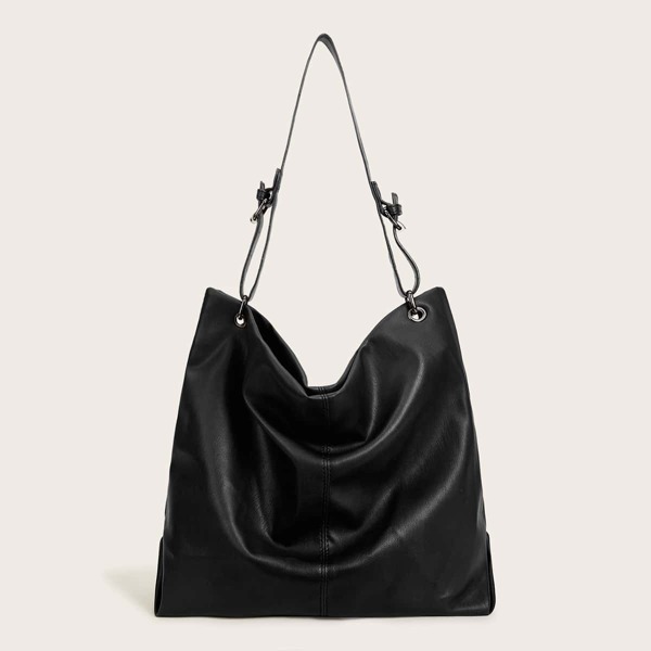Solid PU Tote Bag 
Solid PU Tote Bag