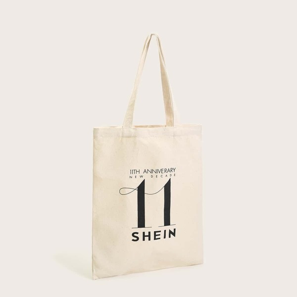 SHEIN 11th Anniversary Canvas Tote Bag