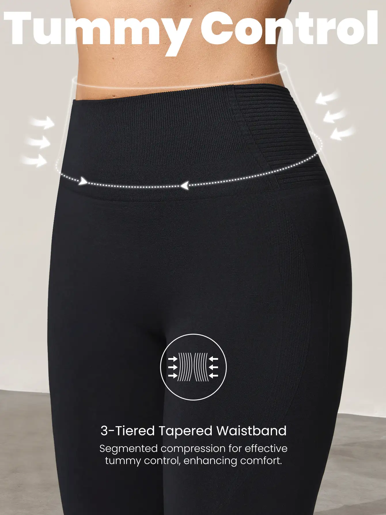 GLOWMODE 26" Seamless Be A Peach High-Waist Tummy Control Peach-Shaped Gym Leggings Medium Impact Running Workout Fall Winter