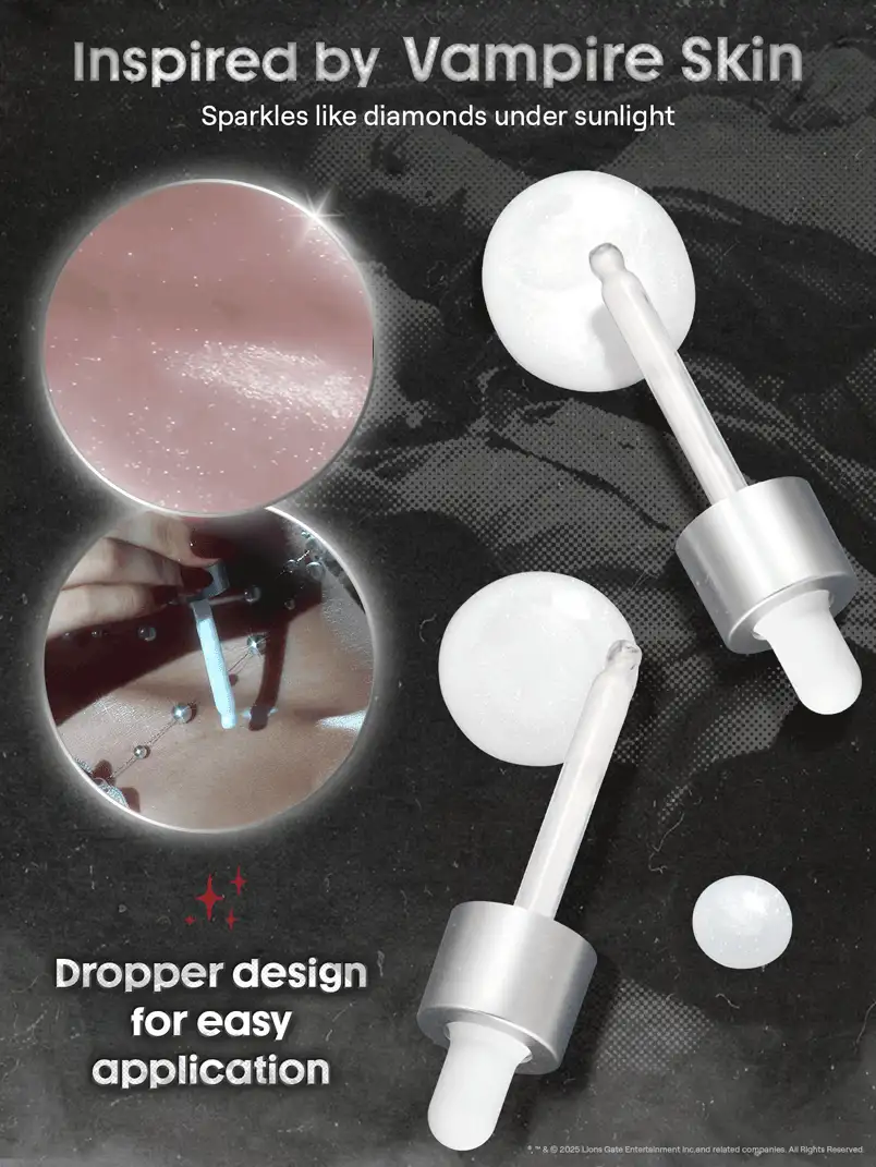 The Twilight Saga X SHEGLAM Vamp Skin Highlighter Drops Brand Beauty Makeup Face Paint Cosmetic For Women Girls Perfect For Fall Winter Ideal For Y2K Fancy Fashion Suitable For Birthday Christmas Present Party Ready Best Color