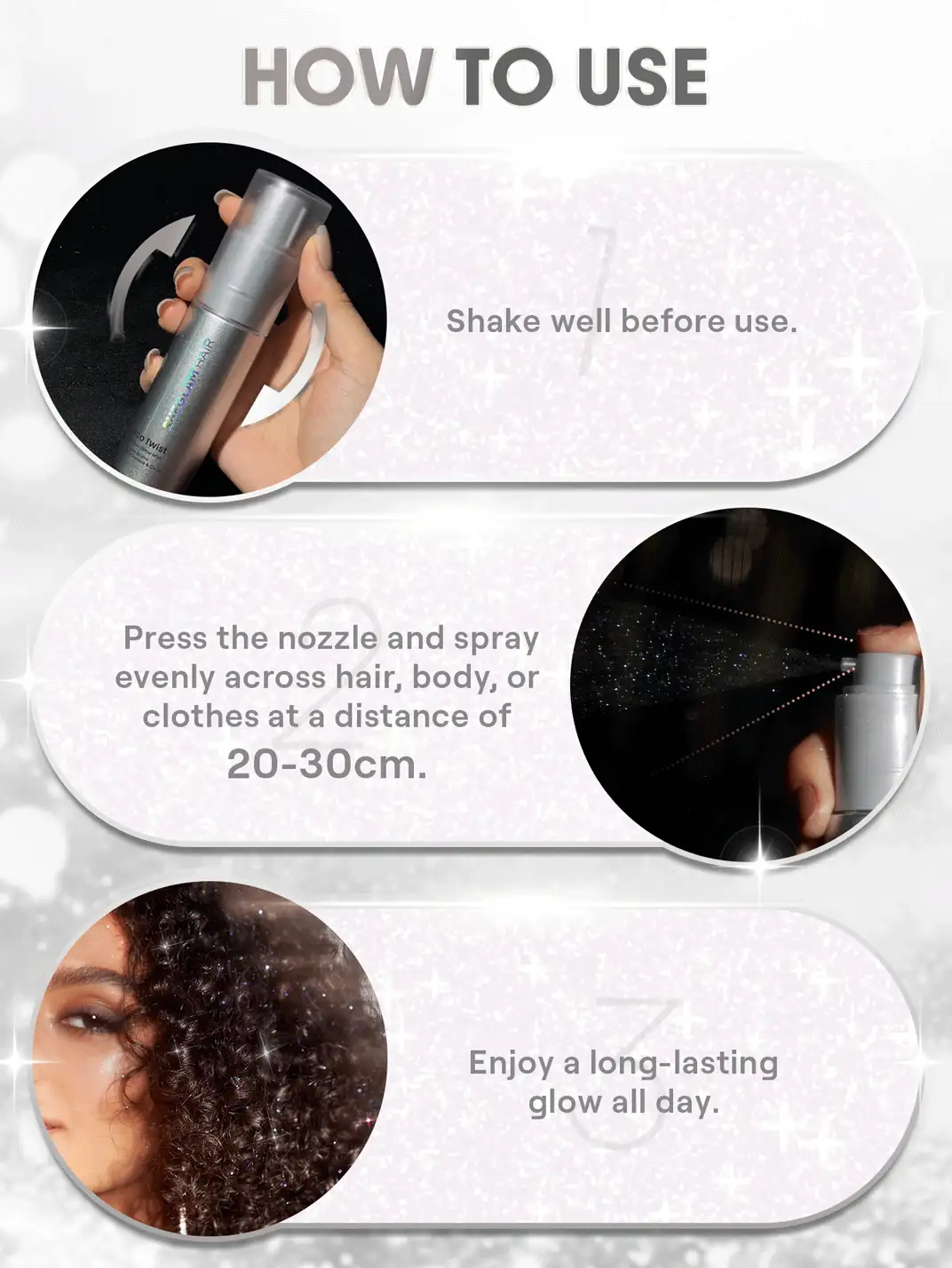 SHEGLAM HAIR Bruma de purpurina para el cabello y el Body con efecto disco twist - Aurora de medianoche Graduación Cumpleaños Día festivo Summer Caer Autumn Y2K Elegante Moda Mujer Constituir Cosmético Fiesta Playa Viajar Cámping Al aire libre Escuela Campus Festivales Decoración Regalo Presente Rosa Chica Mejor Color Encanto Onda rosa Navidad Año Nuevo Día de Acción de Gracias Día de San Valentín