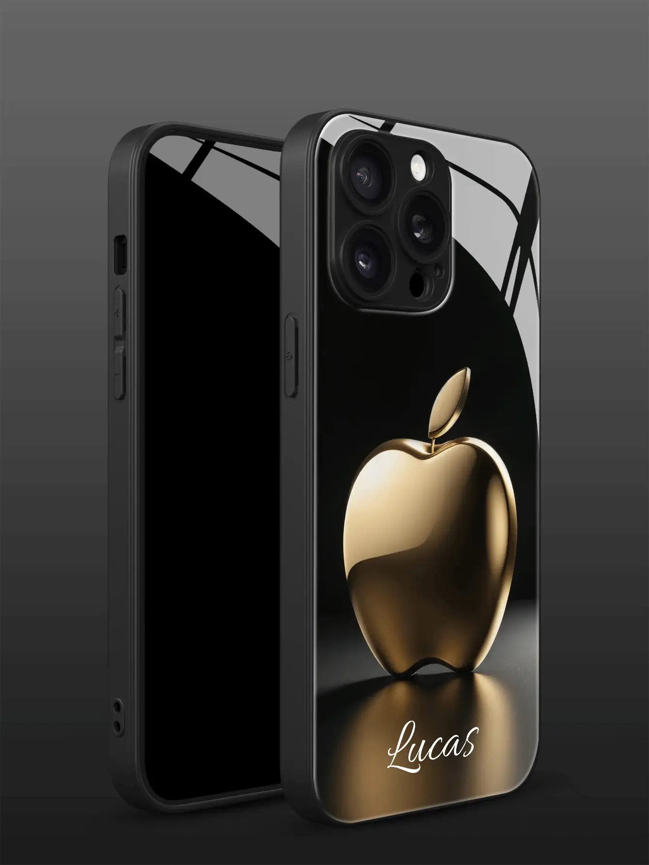 1pc Customizable Name, High-Definition Glass Phone Case With Apple Pattern, Fashionable And Colorful, Suitable For Samsung S24 Ultra/S25 Ultra And Apple 17 Pro Max/17 Air/16 Pro Max/15/14 Plus/13 Pro/12 Pro Max/11/Xs Max/8/7/6 Plus, Compatible With Cute, Fun, Minimalist Phone Case Designs,Cell Phones & Accessories,Season Picks