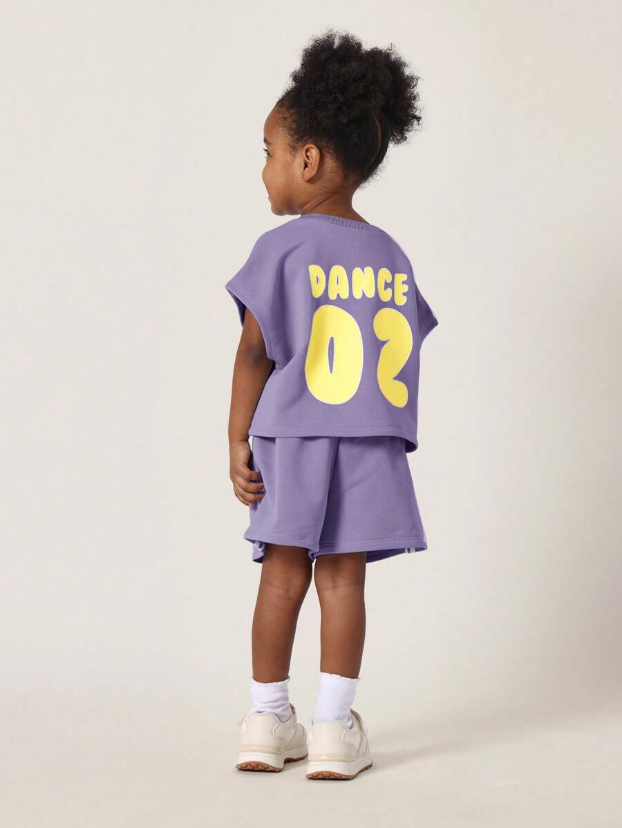 SUMWON Dance Squad Two-Piece Athletic Set Training Workout Sports Streetwear Practice Co-Ord Track Set Varsity Style Dance Wear