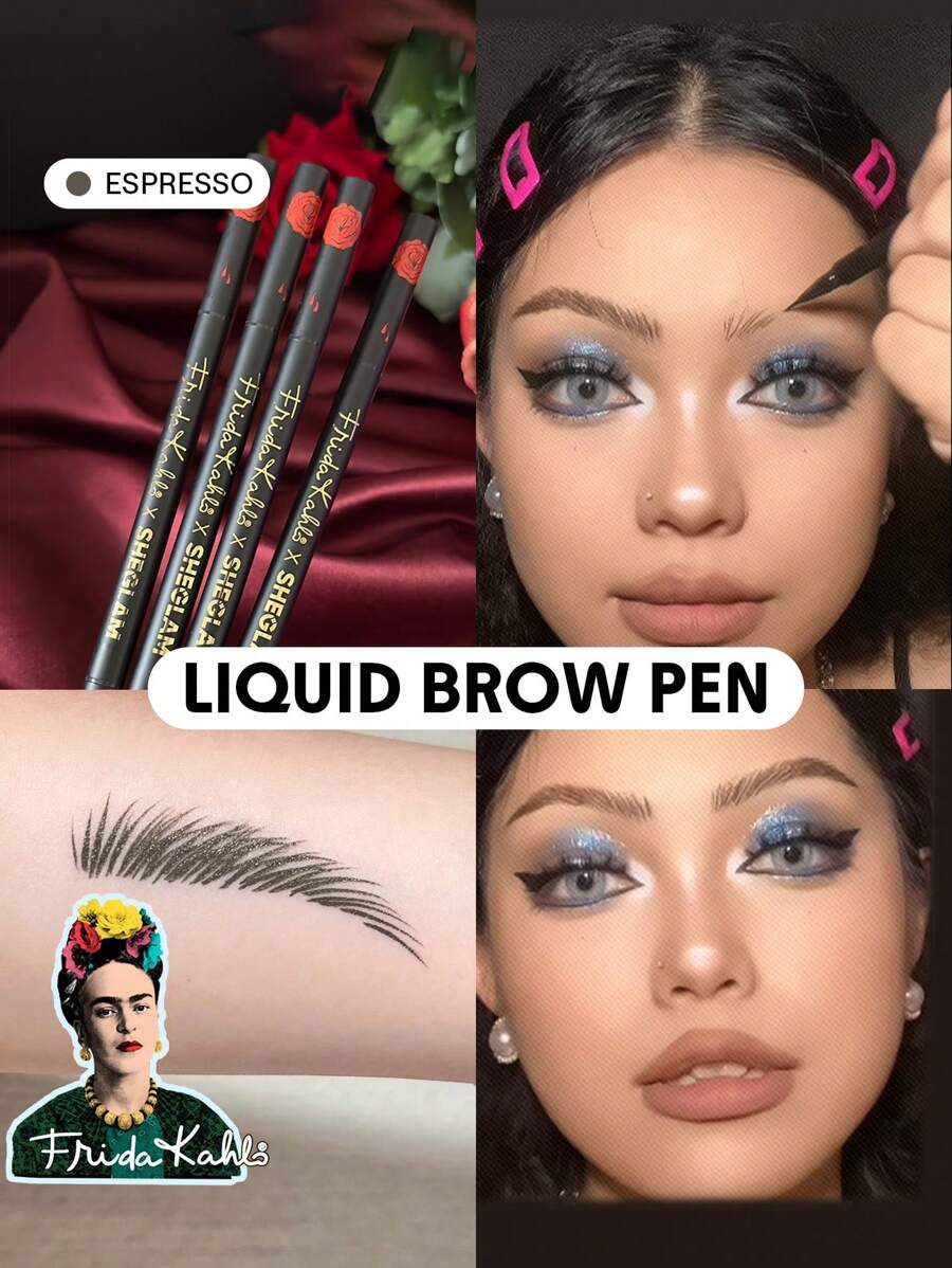Frida Kahlo X SHEGLAM LáPiz LíQuido Para Cejas Brow Icon De , Espresso, Oferta De , Regalo De Navidad, Cejas GraduacióN CumpleañOs Vacaciones Verano OtoñO Y2K Elegante Moda Mujeres Maquillaje CosméTico Fiesta Playa Viaje Camping Aire Libre Escuela Campus ExcursióN Festivales DecoracióN Regalo Presente Rosa Chica Cosplay Mejor Color Encanto Vibra