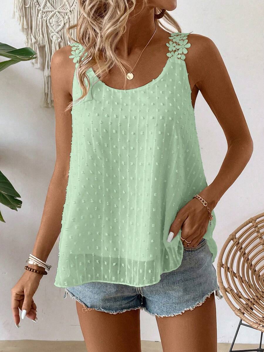 Breezaya Camiseta de tirantes de unicolor para mujer, de moda y adecuada para el verano