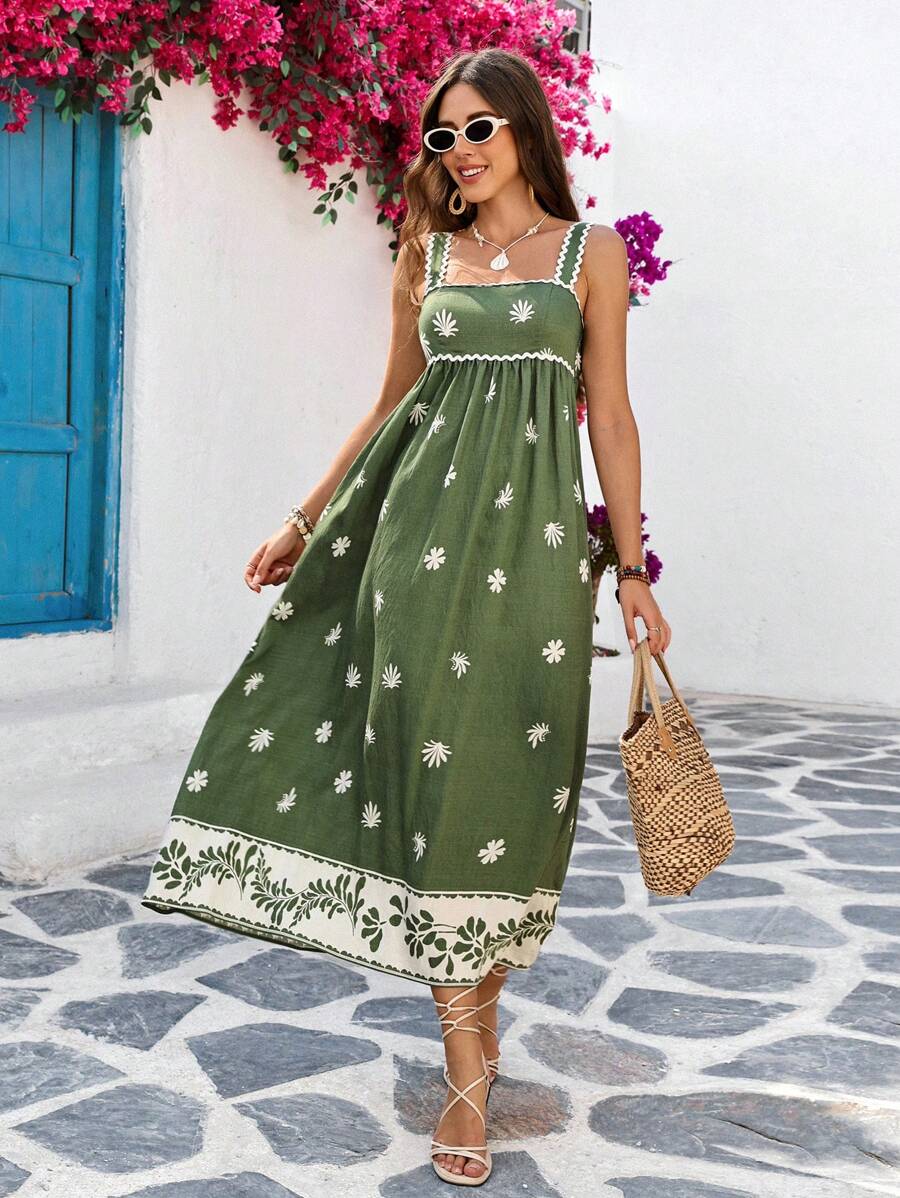 Vivid Eden Vestido largo de lino para mujer, diseño de moda minimalista apto para el verano
