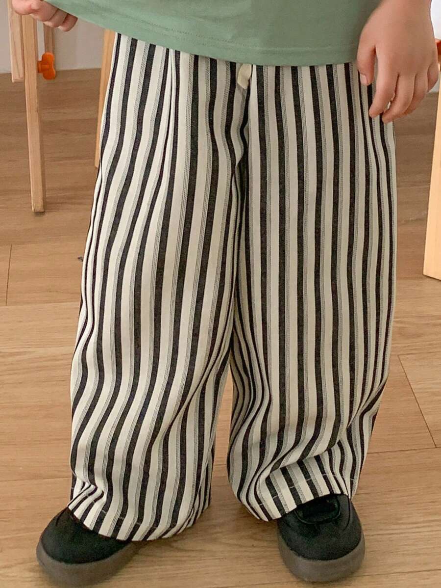 DAZY Pantalones de rayas tejidos para niños pequeños, primavera/verano