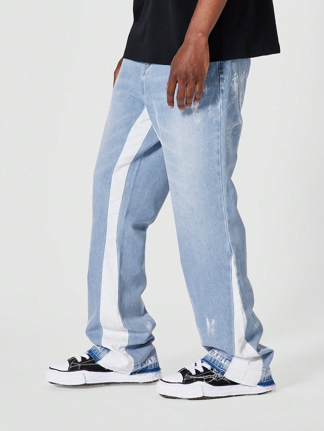 【COLOR iN ID】Double white layered denim COLOR iN ID(カラーインアイディー) - ダブルホワイトレイヤード