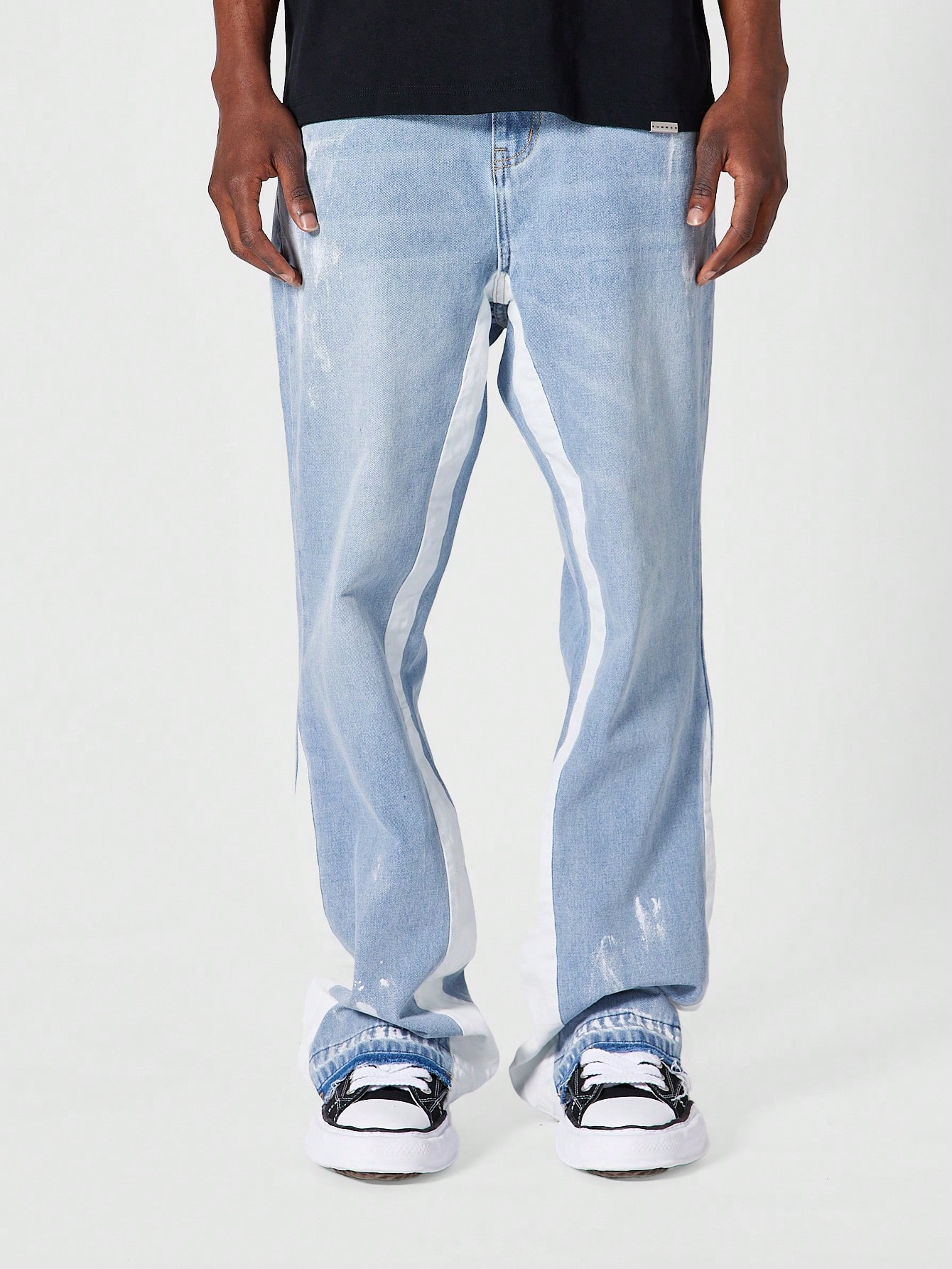 【COLOR iN ID】Double white layered denim COLOR iN ID(カラーインアイディー) - ダブルホワイトレイヤード