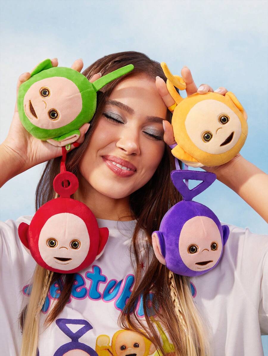 Teletubbies X SHEIN Llavero con monedero de felpa ultra suave