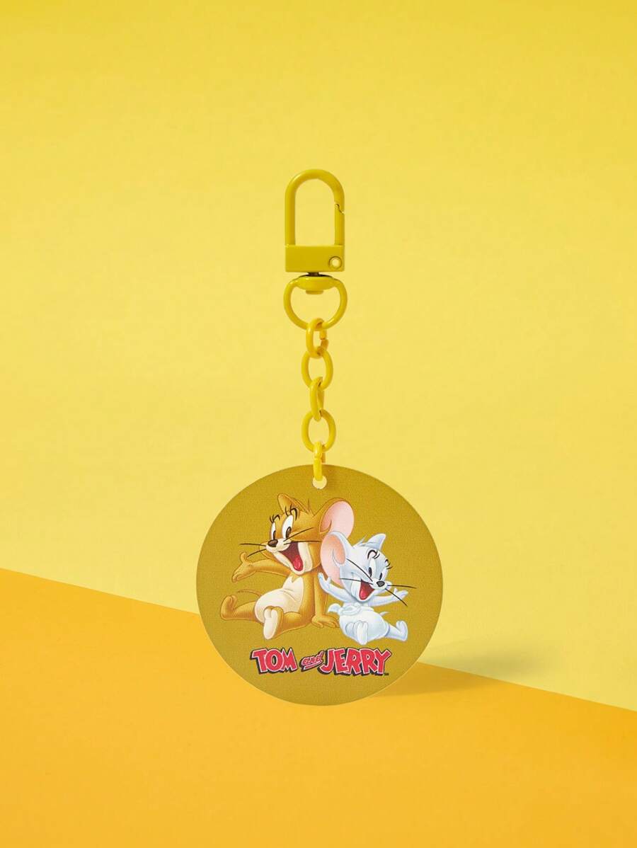 TOM & JERRY X SHEIN 1 Stück süßer und freundlicher Cartoon Muster Acryl Schlüsselanhänger/Taschenanhänger, Geschenk für Freunde