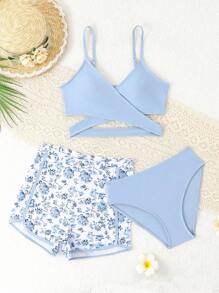 Blue and White