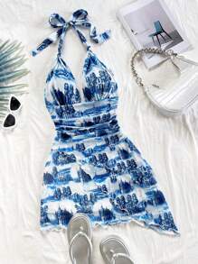 Blue and White