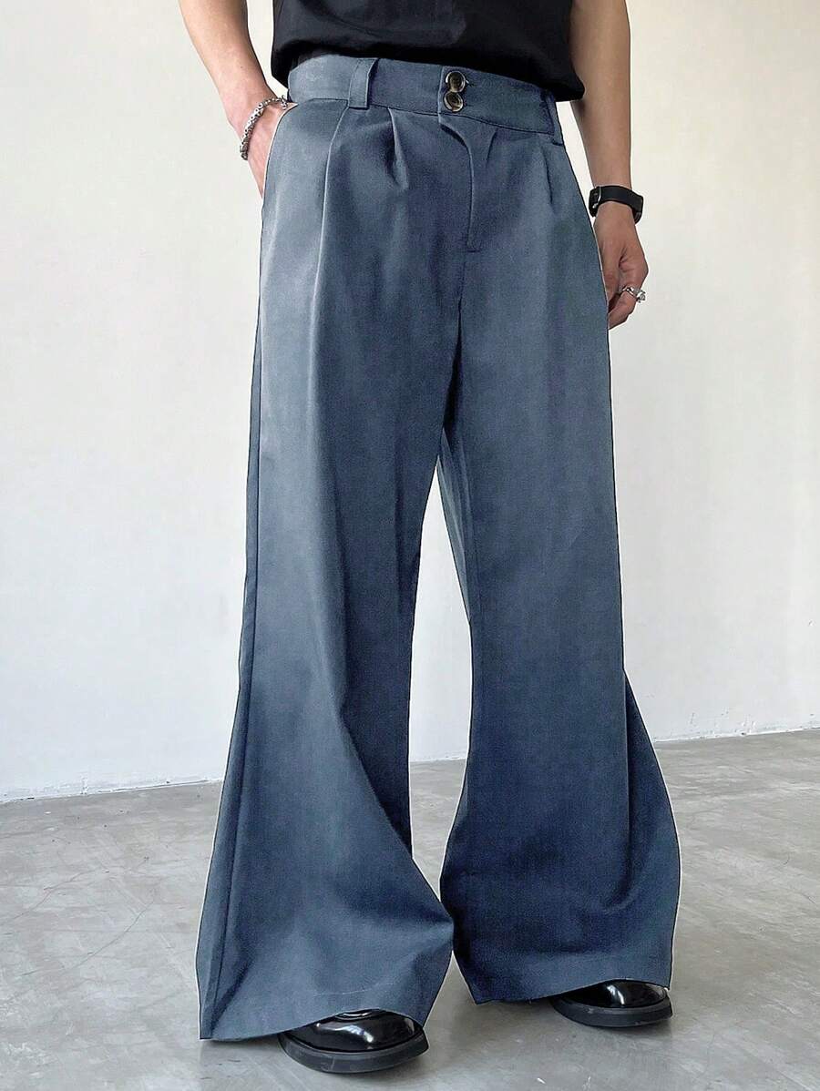 Manfinity Hypemode Pantalones casuales de corte holgado para hombres, apropiados para el verano
