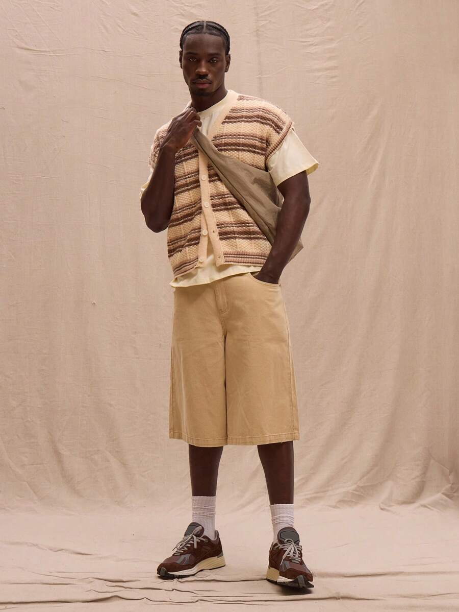 Musero Washed Extreme Longline Denim Jorts For Spring Summer Streetstyle Easter Vacation