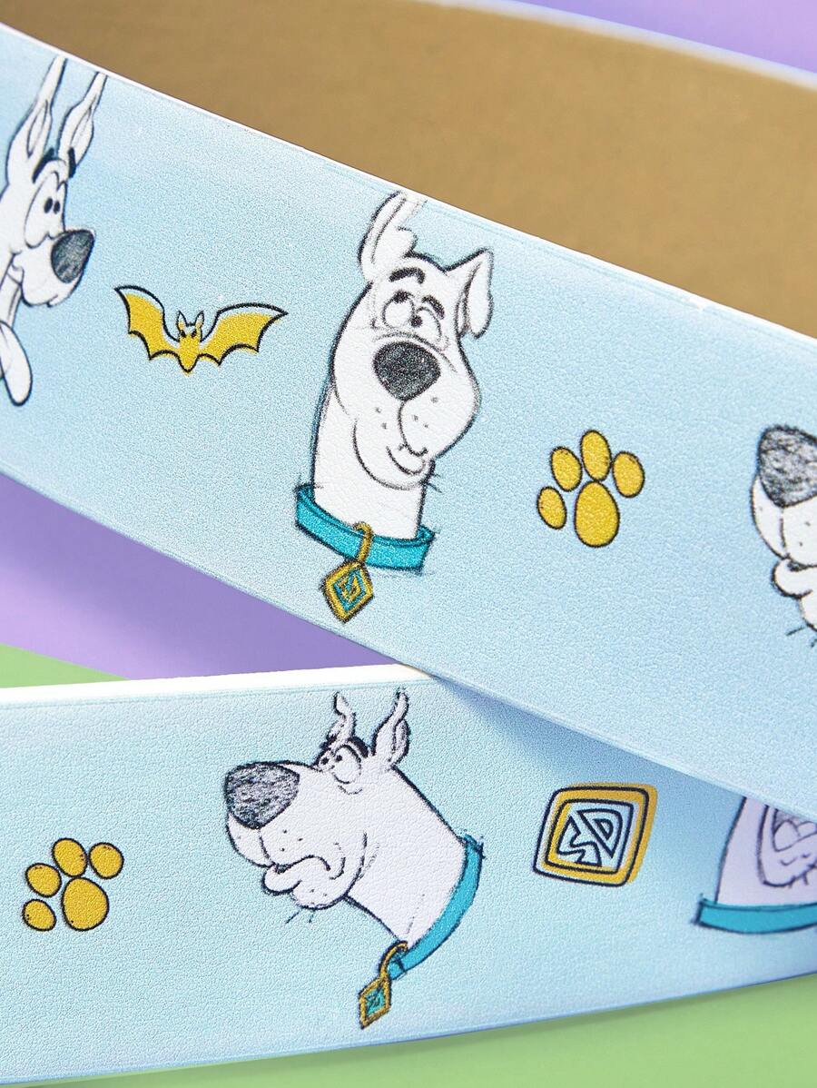 SCOOBY-DOO X SHEIN 1 Stück modischer, süßer Hundemotiv Gürtel aus PU-Leder für Damen