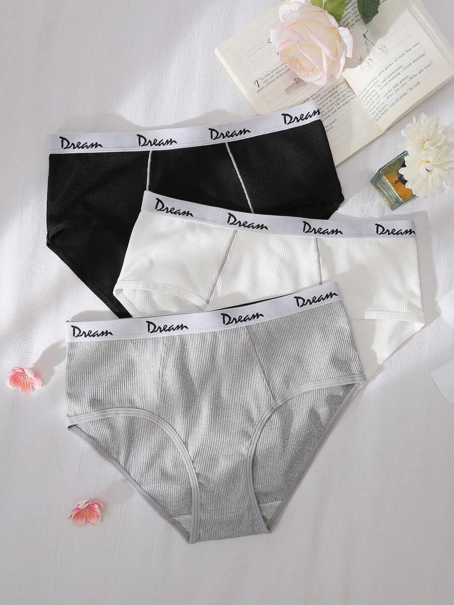 Set de 3 piezas de ropa interior deportiva básica para adolescentes