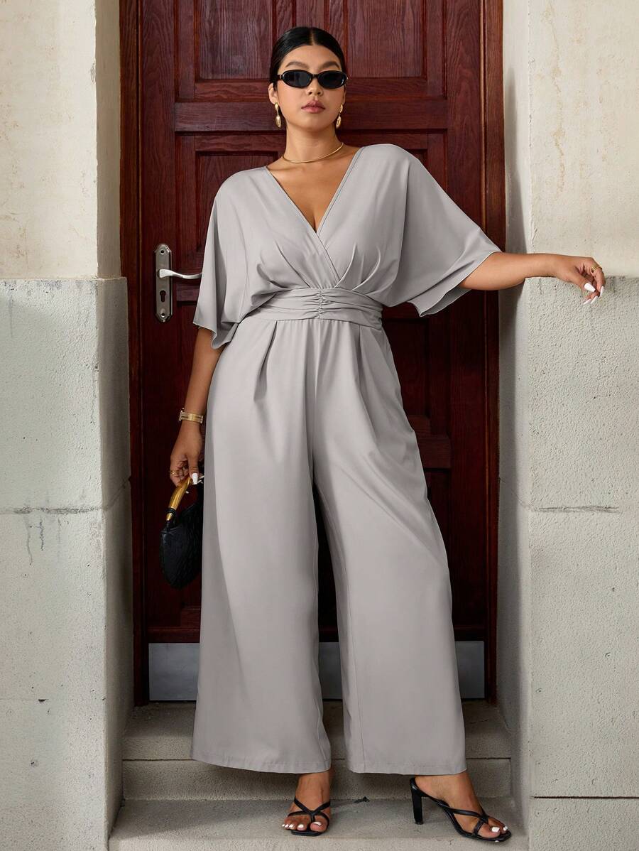 Celure Jumpsuit estiva elegante, in stile francese vintage, casual, adatta per il tragitto lavoro-casa, con fiocco