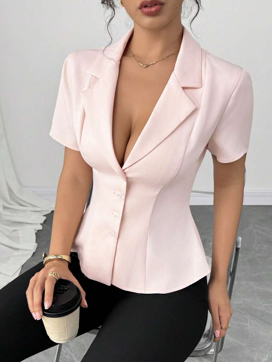 Firerie Camicia elegante e romantica da donna, uno stile sexy e alla moda adatto per feste, vacanze al mare, rientro a scuola, appuntamenti romantici, stagione di matrimoni, compleanni, Pasqua, primavera/estate.