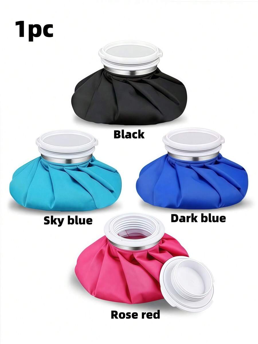 1pc Reusable Solid Color Hot And Cold Ice Pack, Ice Pack Cold And Hot Use, Hot Water Bag , Cold PacksTired Eyes,Easy To Carry ,Small&Easy To Store