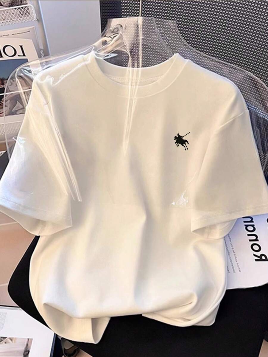 Women's Casual Knight Print Short Sleeve T-Shirt
