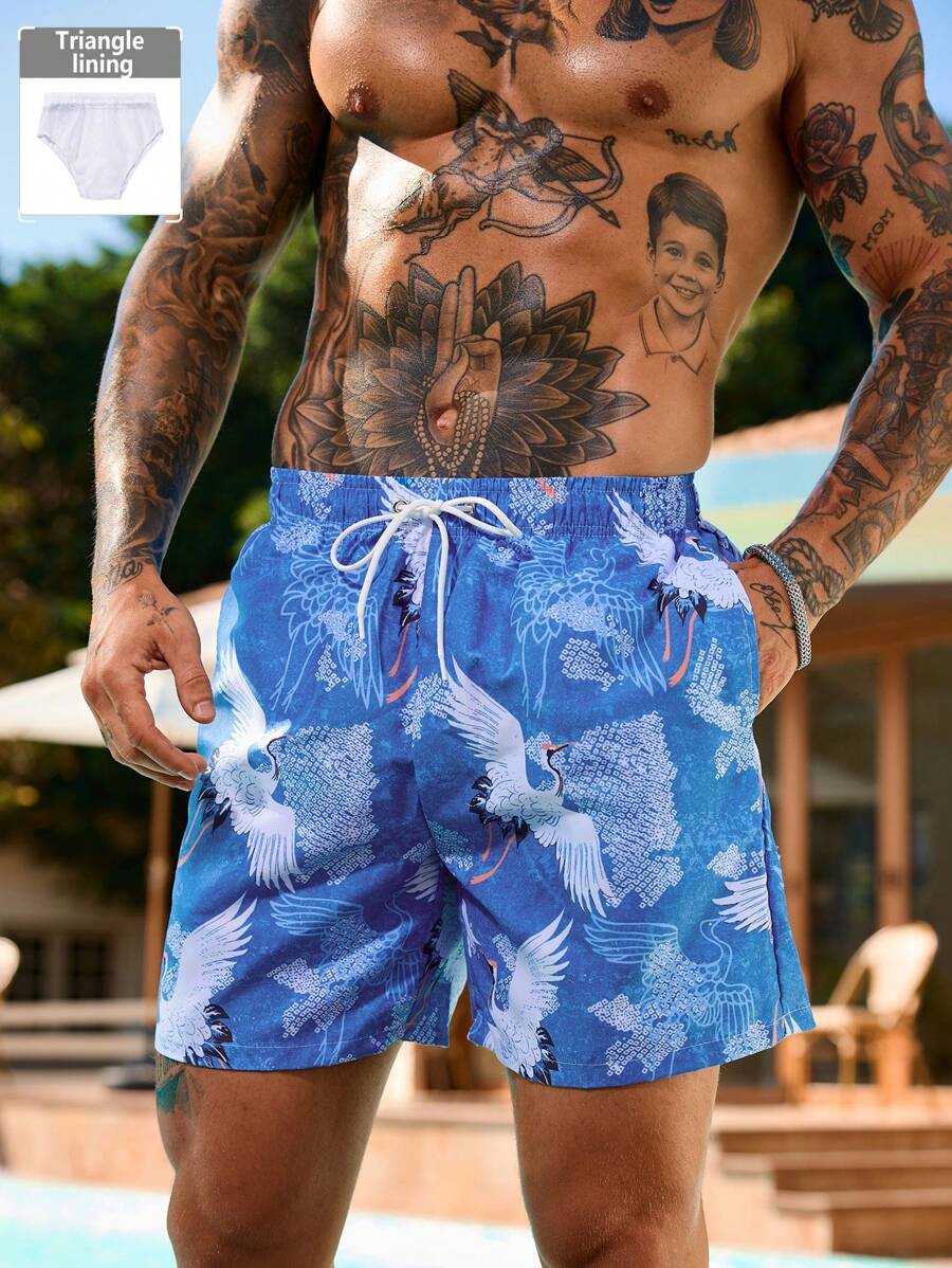Manfinity Swimmode Shorts casuales y sencillos para hombres, aptos para uso diario