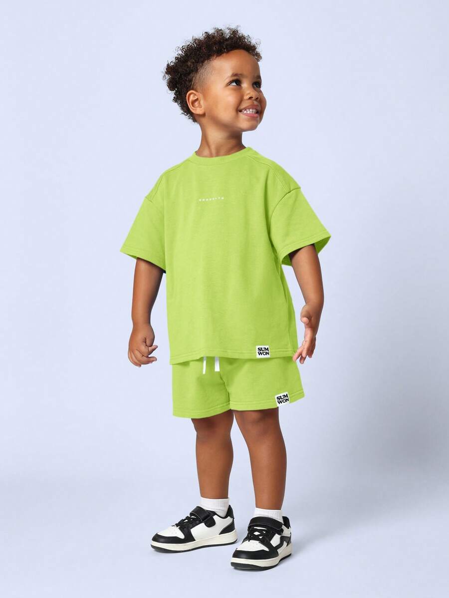 SUMWON Summer Co-Ord Set Kids Sportswear Jersey Contemporary Urban Streetwear Stylish Athletic Leisure Outfit