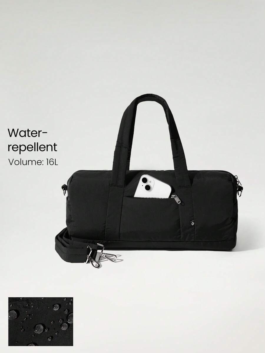 GLOWMODE Sac de voyage à deux sangles zippé, capacité maximale de 16 L, pour un usage quotidien, actif et décontracté