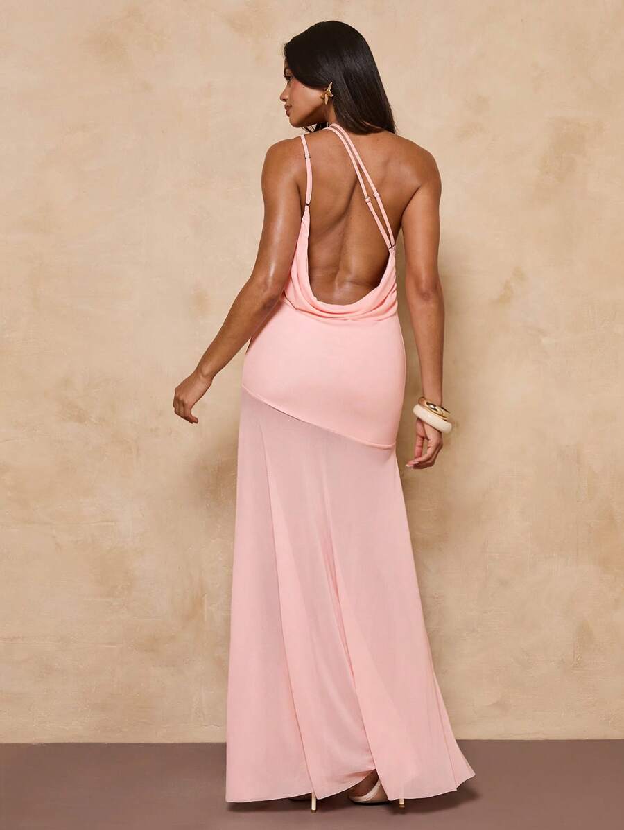SHEIN BAE Abito smanicato in tinta unita, di stile elegante per l'estate