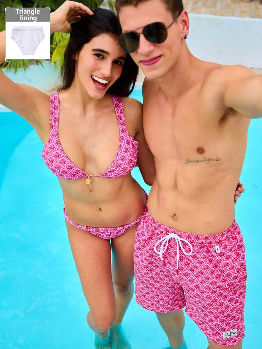 Manfinity VDAYZ Pantalones cortos de playa de moda para hombre, adecuados para el verano, estilo hawaiano