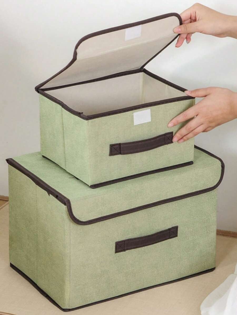 1 Stück faltbare Stoffaufbewahrungsbox, Kleiderschrank Organizer für Unterwäsche, Socken, Kleidung, Schlafzimmer Aufbewahrungslösung, Heim-Dekoration, Kleiderschrank-Dekoration