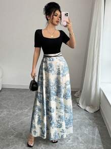 Blue and White