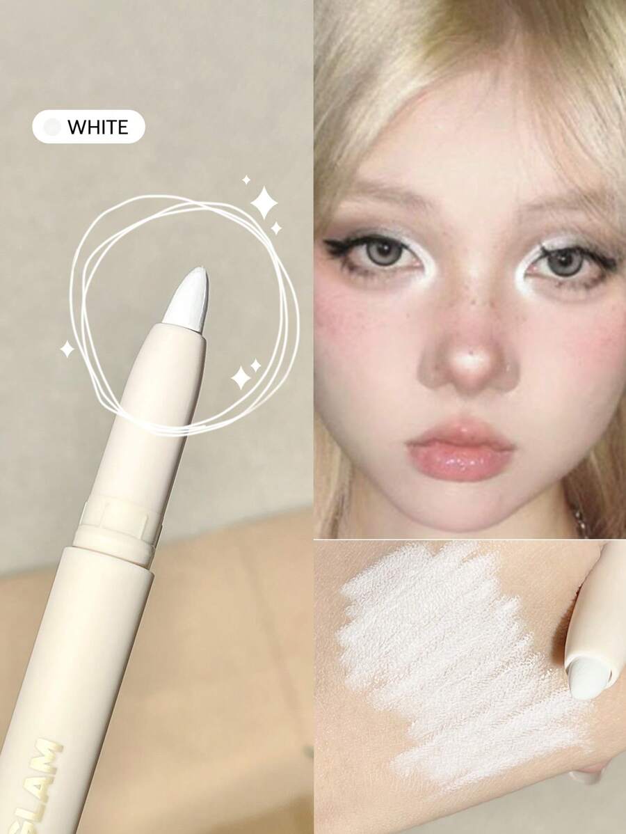 SHEGLAM Lápiz de ojos extra grande y brillante - Blanco