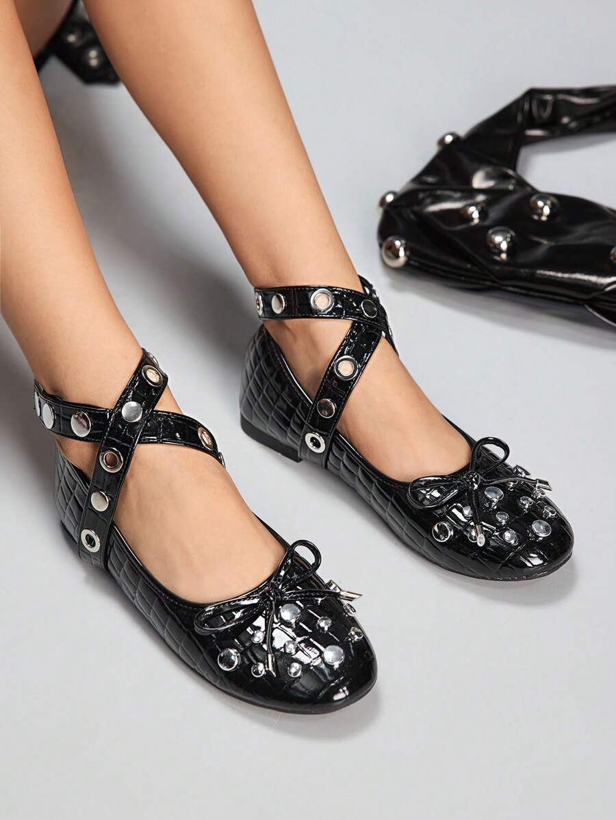 Cuccoo CUCCOO GRLICON Scarpe da ballo piatte vintage da donna tipo Mary Jane, con chiusura a scivolo