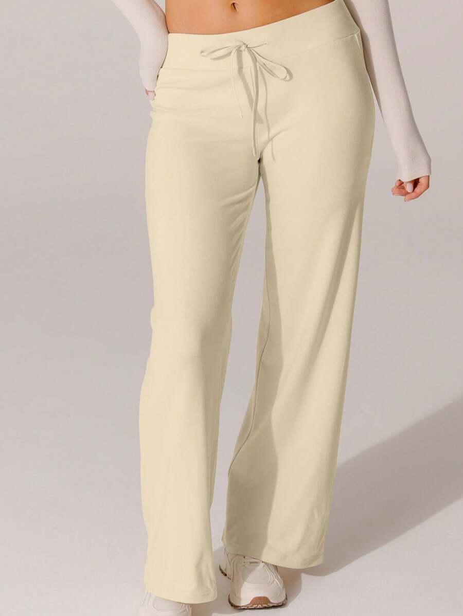 Aralina Soft Knit Texture High-Waisted Lounge Pants