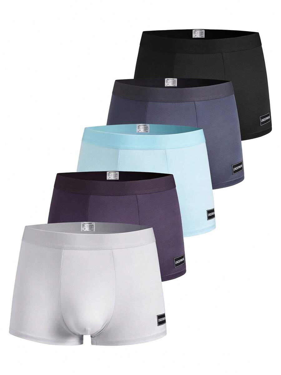 Calzoncillos de unicolor para hombre, de moda para el verano