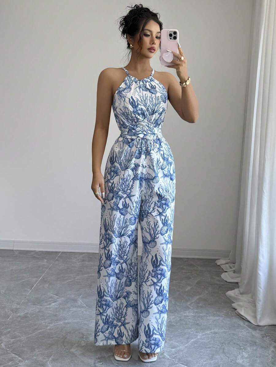Elenzga Women's Sleeveless Jumpsuits, Fashionable, Suitable For Summer