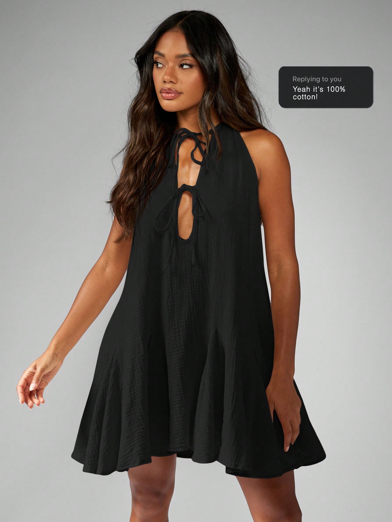 ワンピース Missguided dress MISSGUIDED Floral Embroidered Halter Neck Mini Dress With