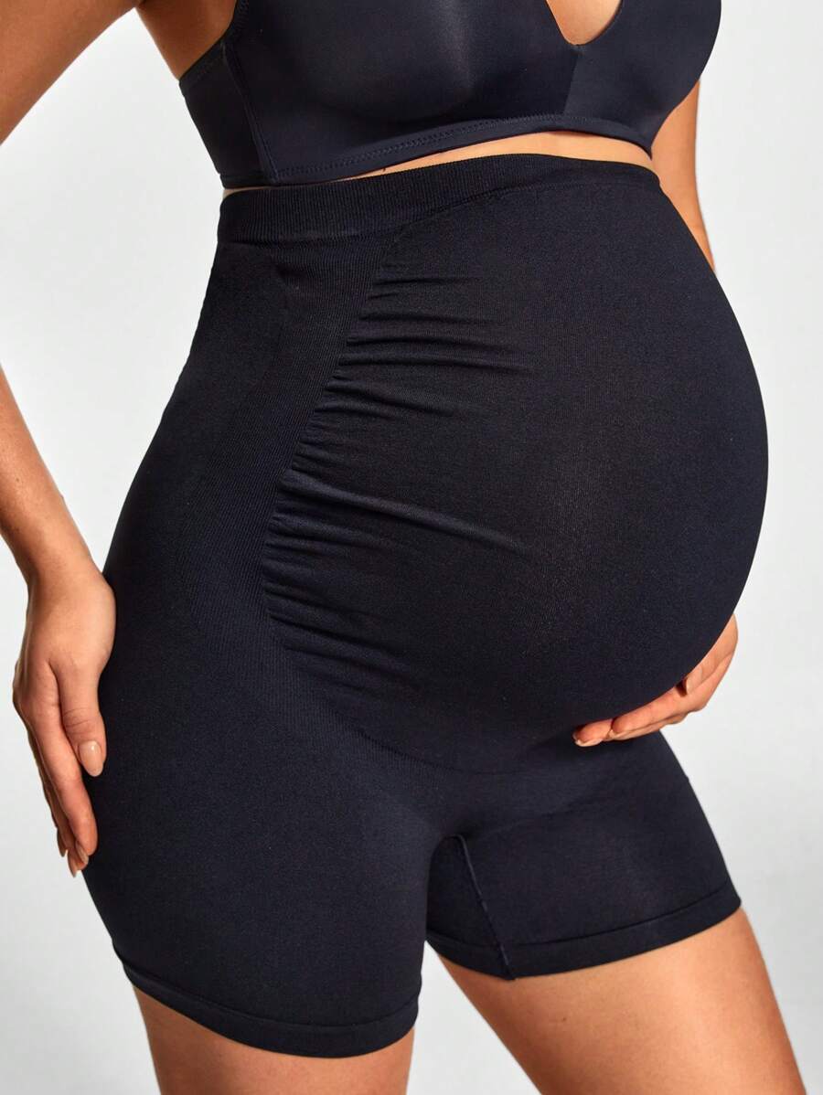 SHEIN Shape قصير الضفيرة الكامل الارتفاع العالي للحمل، شكل الجسم معزز الأرداف، يستوعب البطن والخصر النامية
