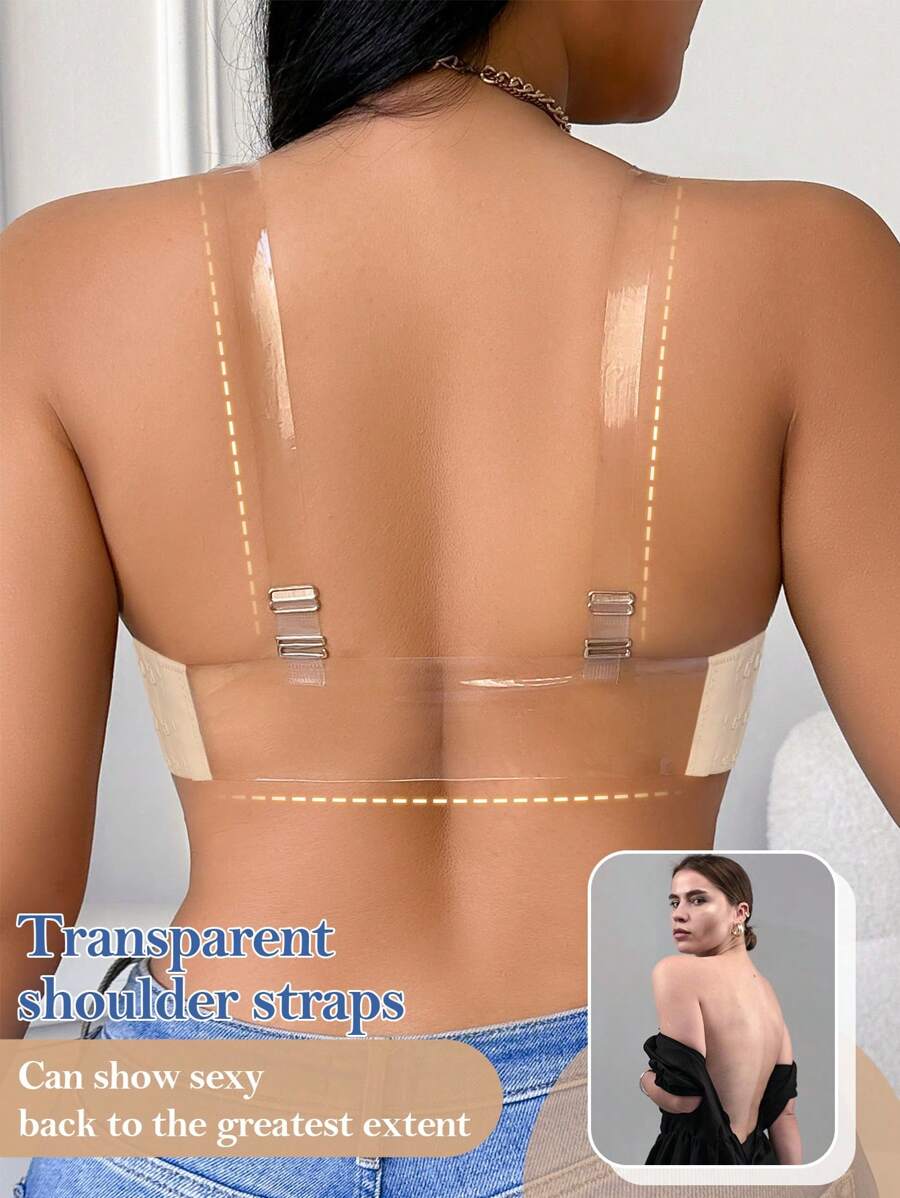 NudeFit Sujetador con relleno, encaje negro y aros de acero para tallas grandes, sujetador push-up sexy con tirantes ajustables y desmontables, cierre cruzado en la espalda