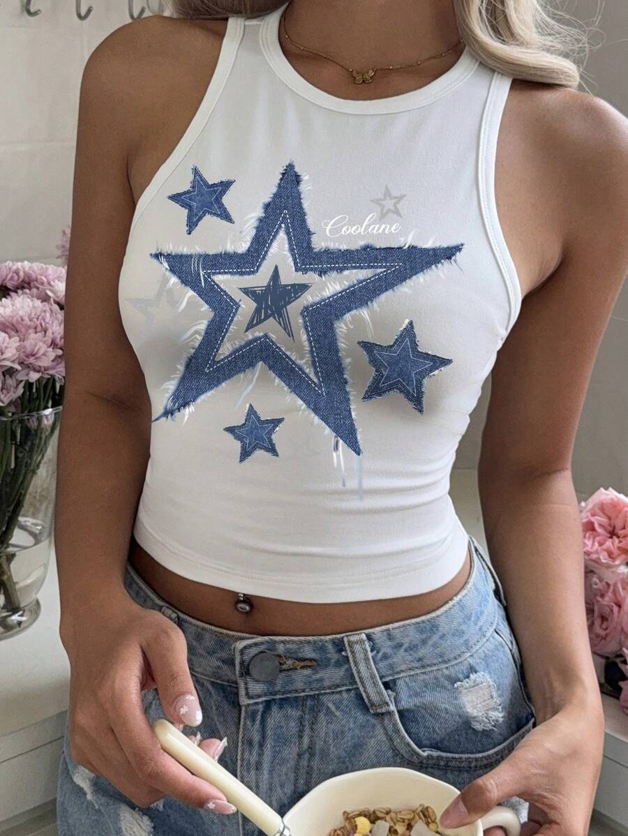 Modelyn Casual Minimalist Round Neck Tight-Fitting Women Tank Top, Suitable For Summer