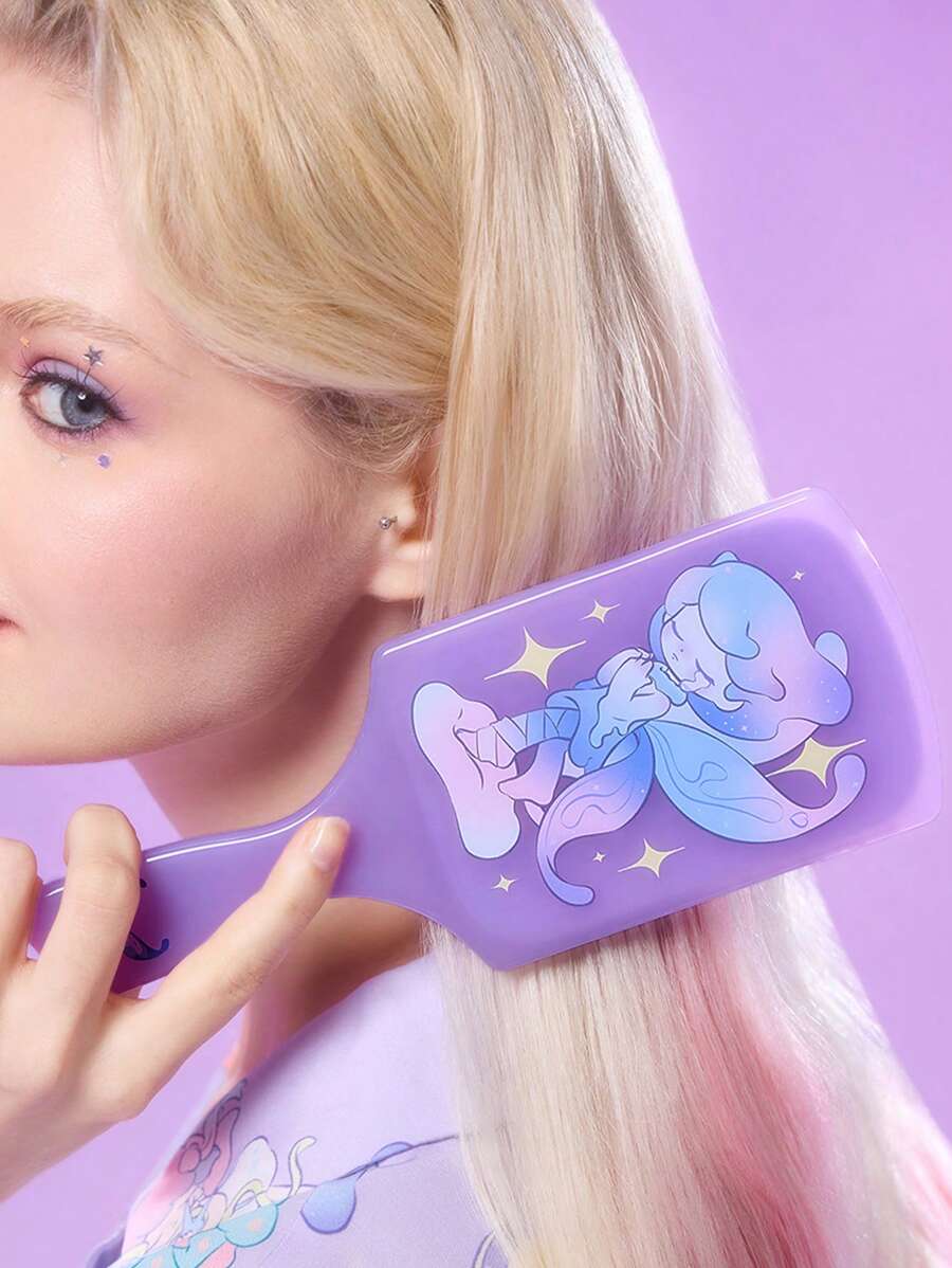 Pop Mart Azura X SHEIN 1 Pc Cartoon Character Pattern Air Cushion Comb, Unclog Hair, Massage Scalp, Tears