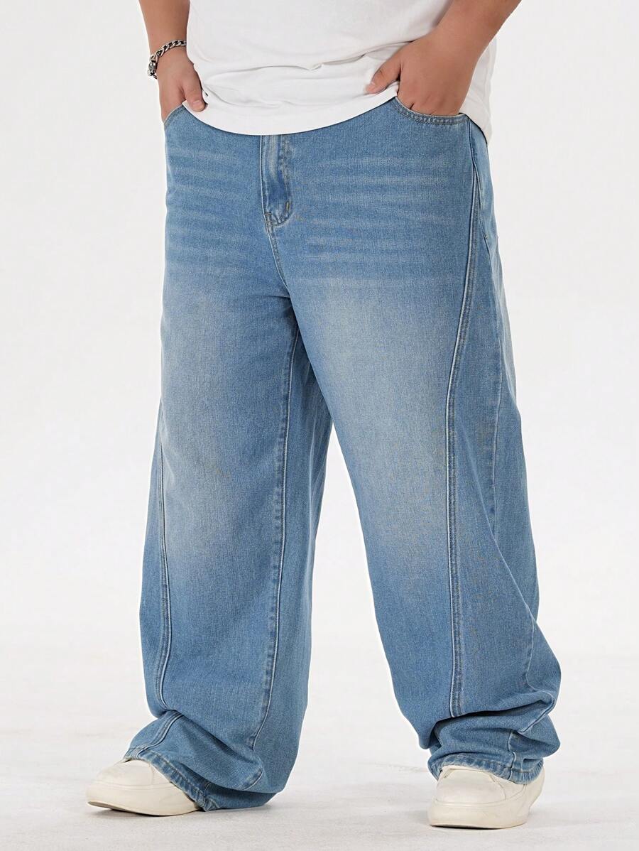Manfinity Hypemode Jeans di moda in denim di taglia oversize, adatti per l'estate